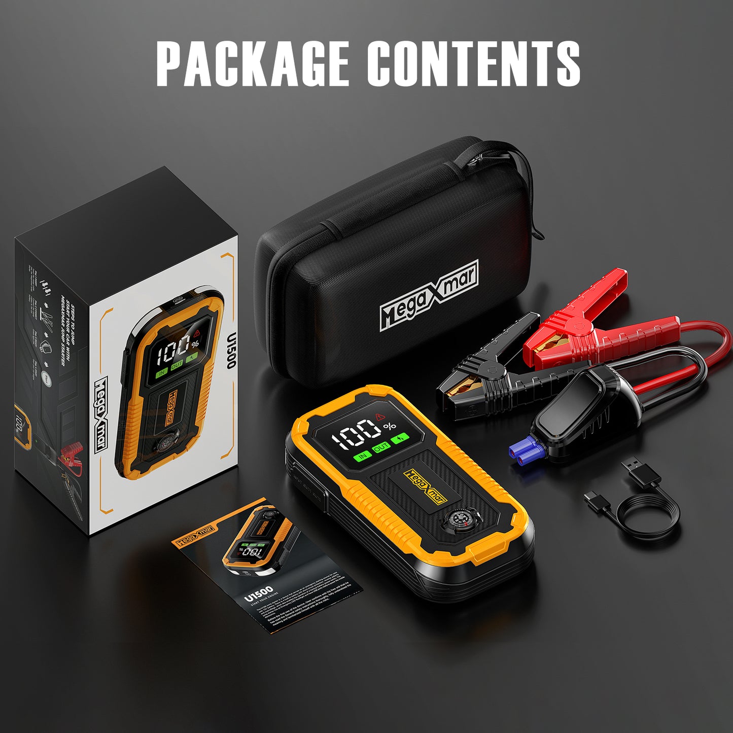 Megaxmar 1500A PORTABLE JUMP STARTER