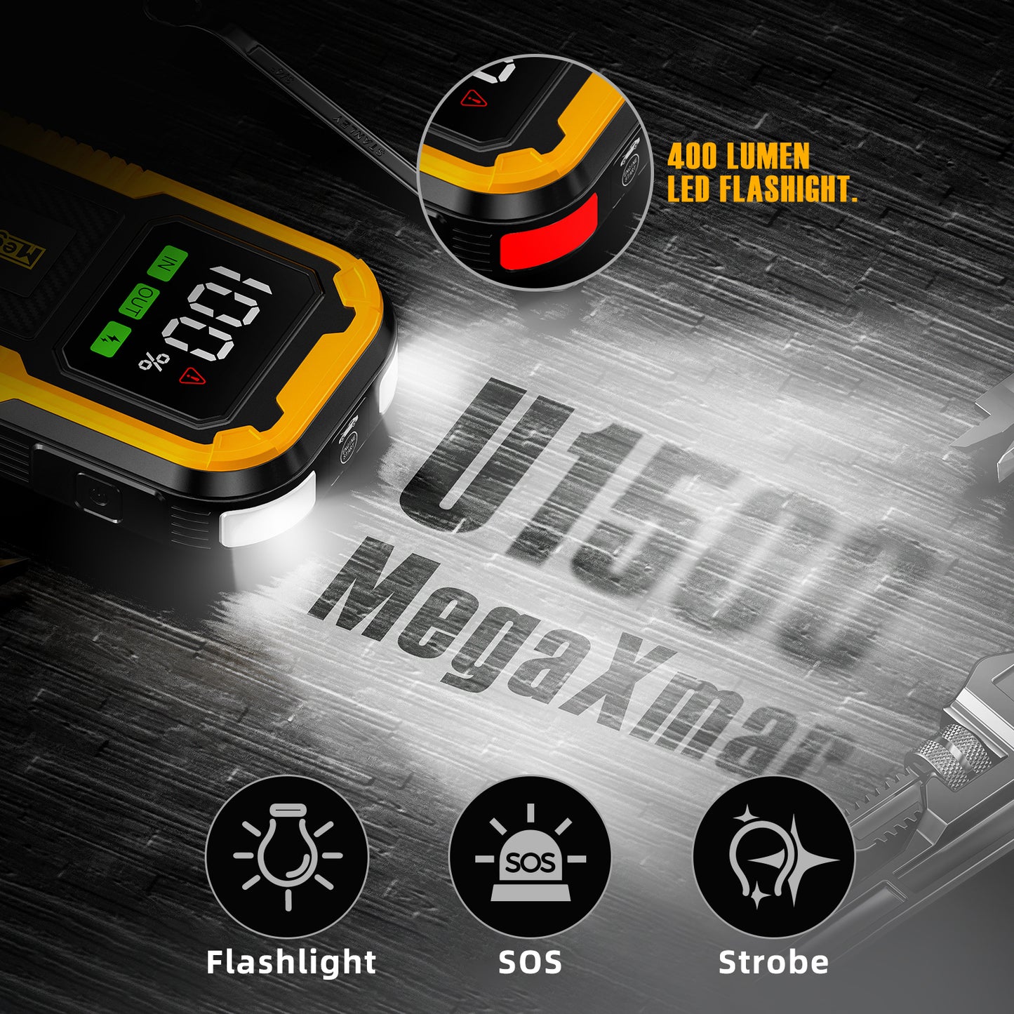 Megaxmar 1500A PORTABLE JUMP STARTER