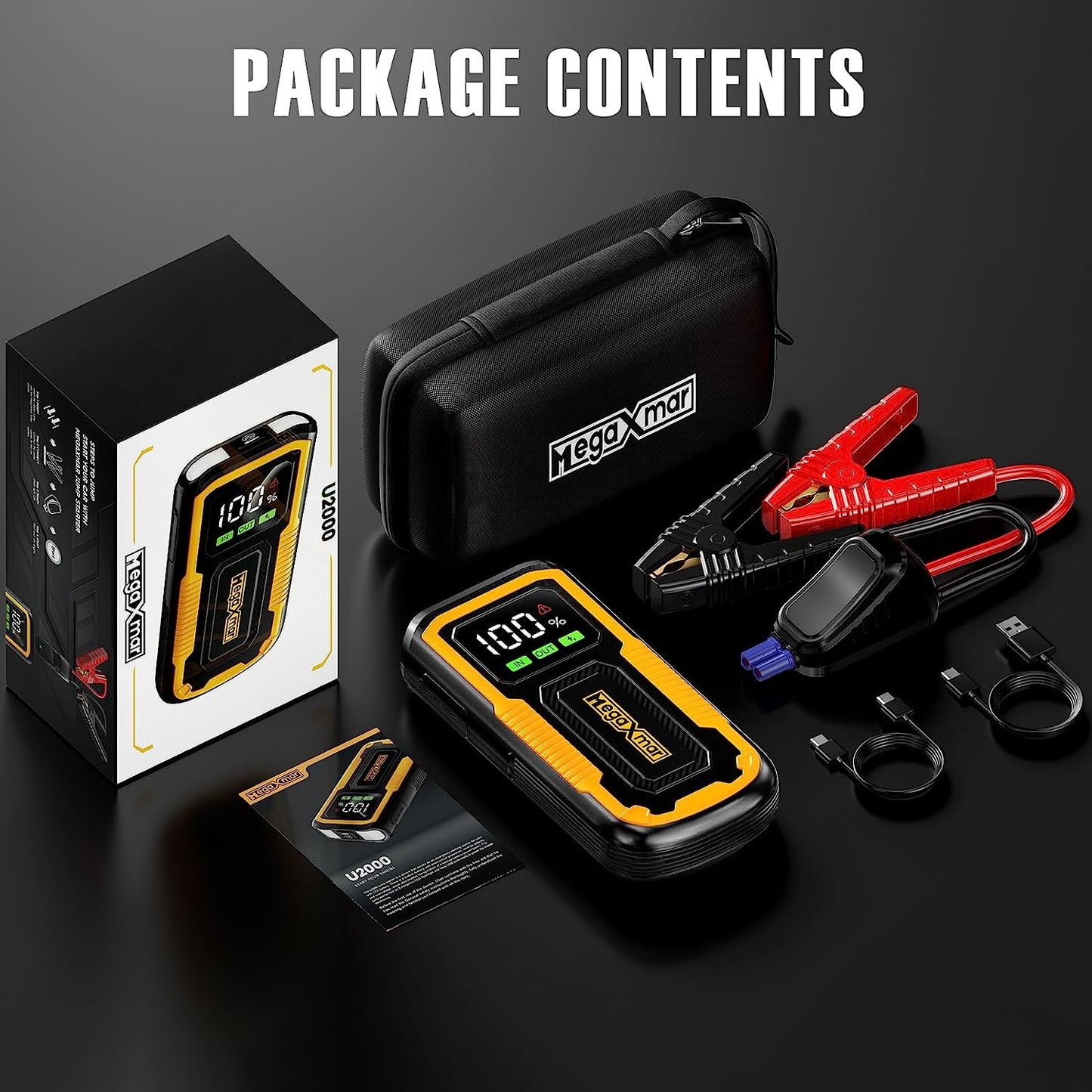 Megaxmar 2000A PORTABLE JUMP STARTER